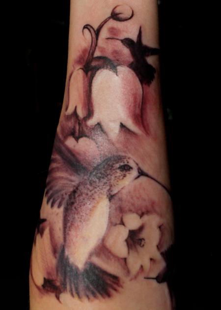Tattoos - Plum Hummingbird - 138300